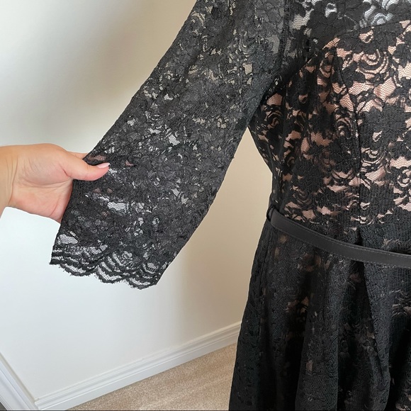 NWT CityChic Black & Tan lace dress - Picture 6 of 12